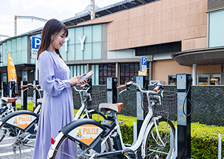 ステーションで施錠後に返却